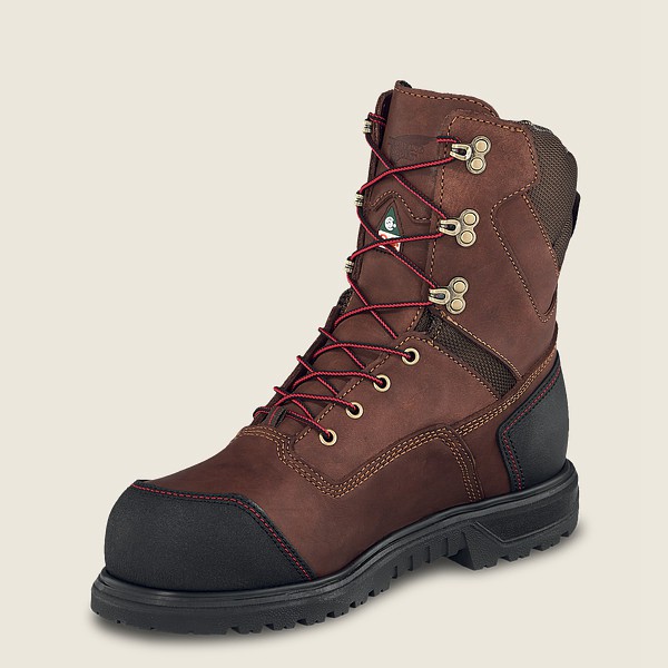 Safety Støvler Herre - Red Wing Brnr Xp - 8-Inch Waterproof Csa Toe - Brune/Sort - HCMUIF-587